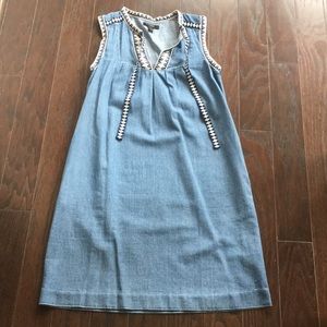 J Crew Soft Denim Sleeveless Dress 00P